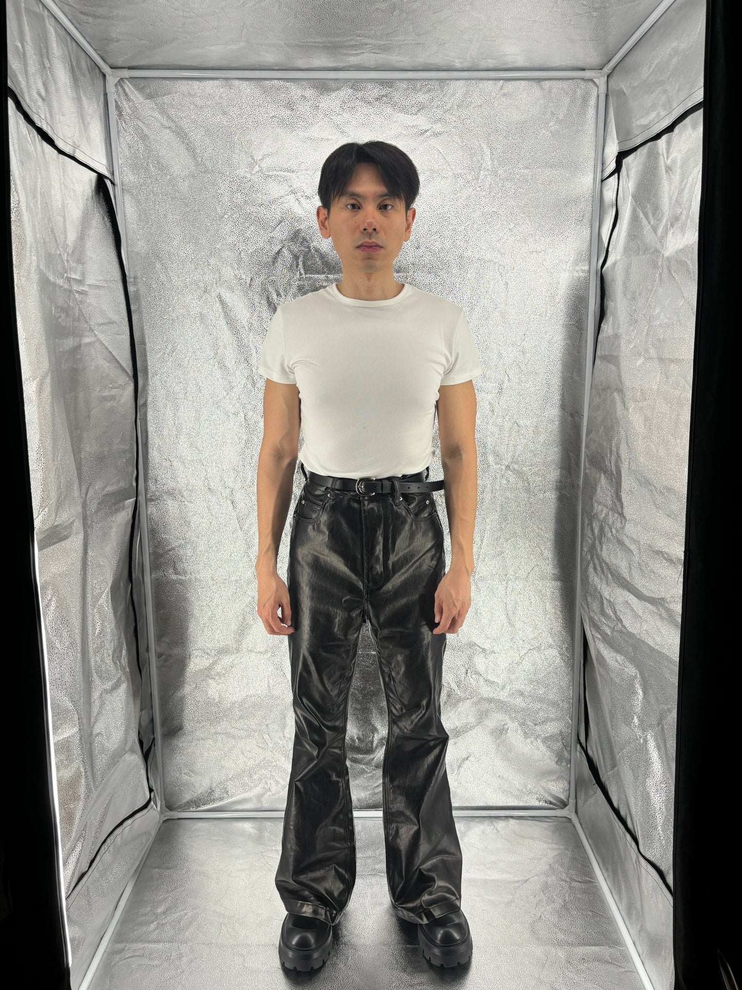 Leather Pants - wasabi