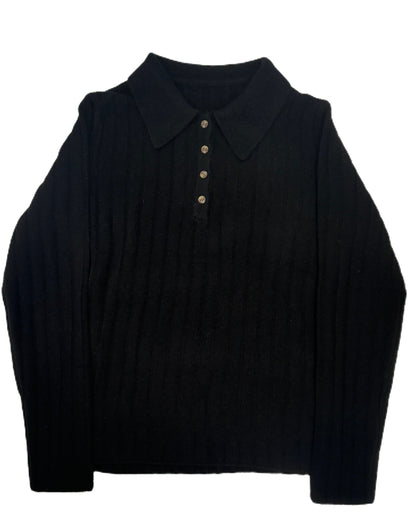 Wool Polo - wasabi